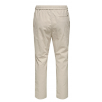 ONLY & SONS cropped bukser i beige til herre