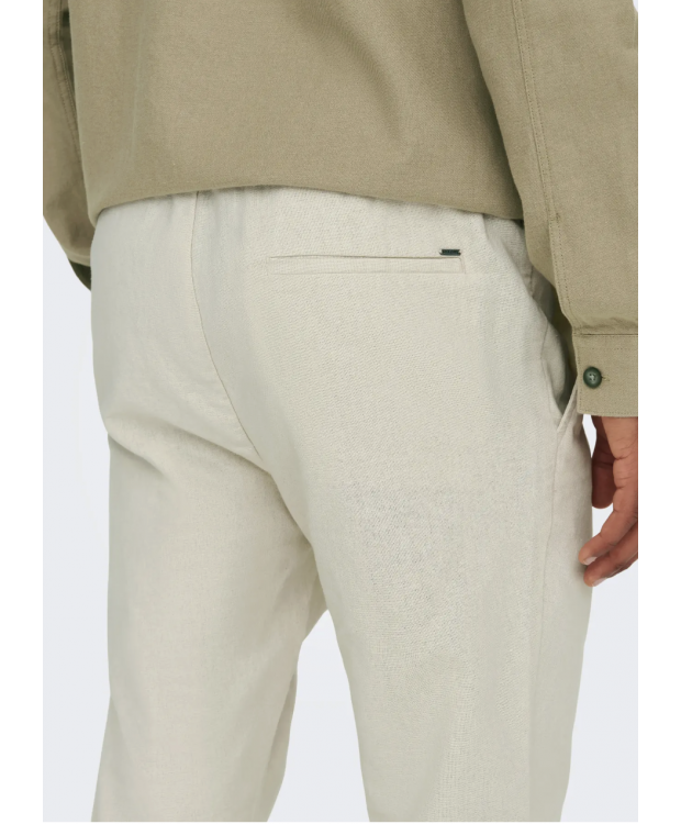 ONLY & SONS cropped bukser i beige til herre billede 7