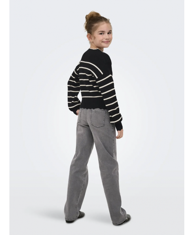 KIDS ONLY strikpullover i sort til piger billede 5