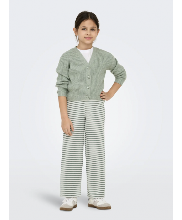 KIDS ONLY strikcardigan i grøn til piger billede 1