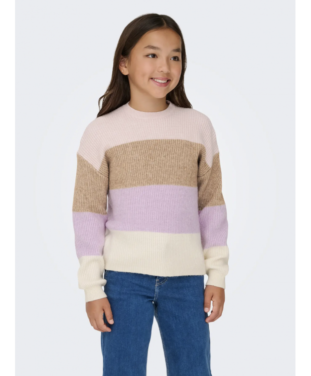 KIDS ONLY strikpullover i multifarver til piger billede 1