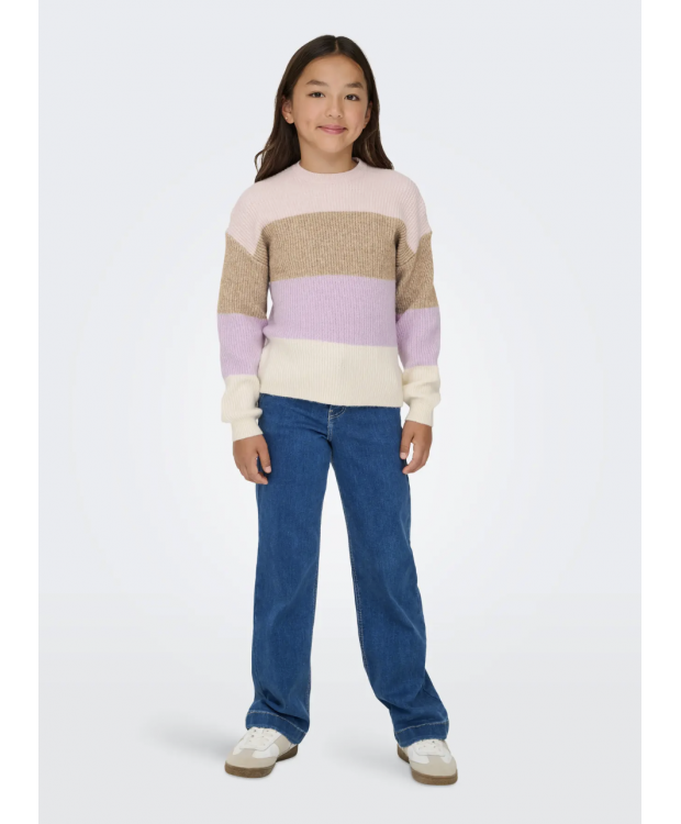 KIDS ONLY strikpullover i multifarver til piger billede 3