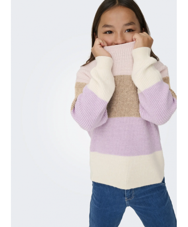 KIDS ONLY strikpullover i multifarver til piger billede 6