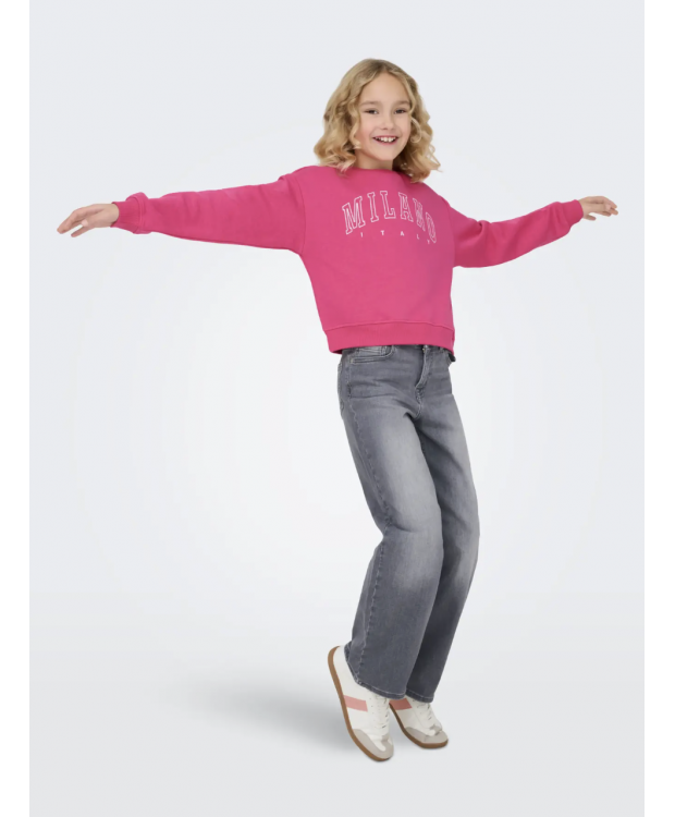 KIDS ONLY langærmet sweatshirt i lyserød til piger billede 2