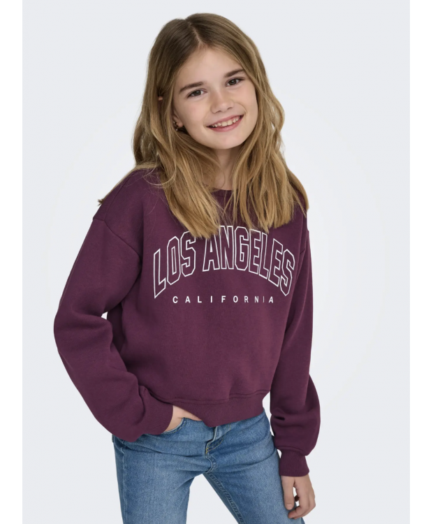 KIDS ONLY langærmet sweatshirt i lilla til piger billede 1