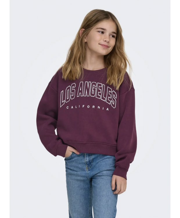 KIDS ONLY langærmet sweatshirt i lilla til piger billede 5