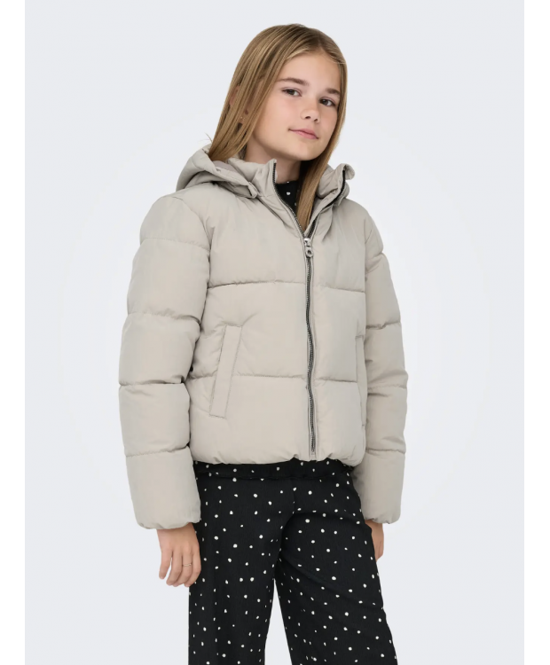 KIDS ONLY kort pufferjakke i beige til piger billede 1