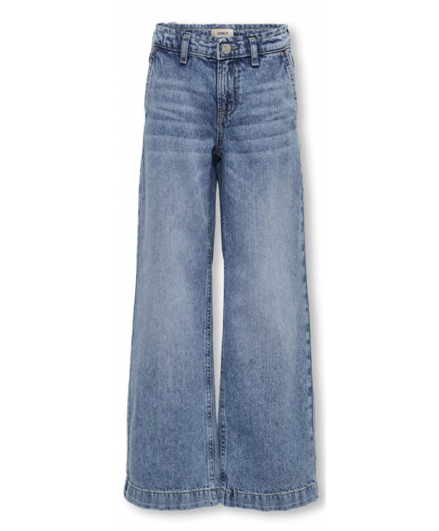 KIDS ONLY wide-leg-jeans i blå denim til piger billede 1
