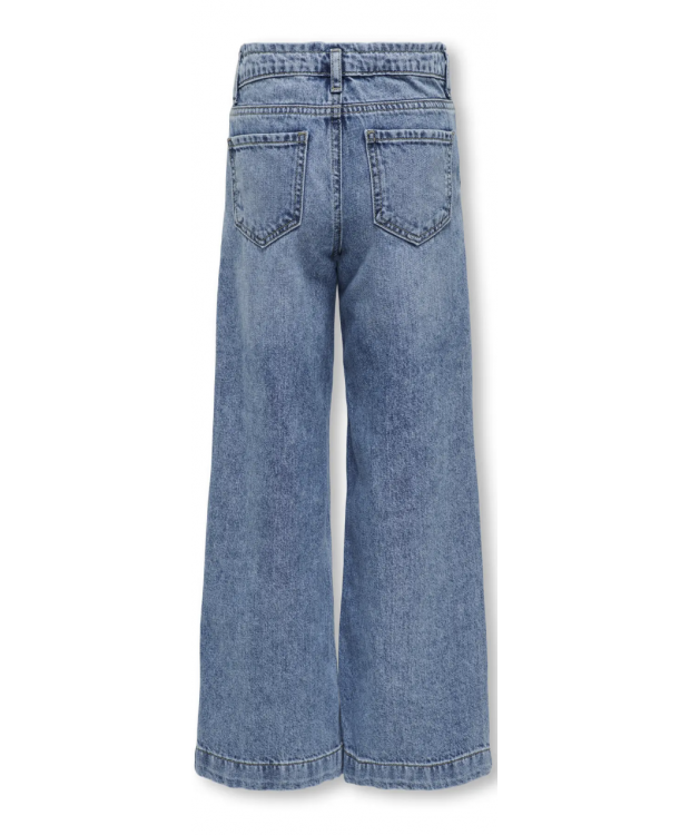 KIDS ONLY wide-leg-jeans i blå denim til piger billede 2