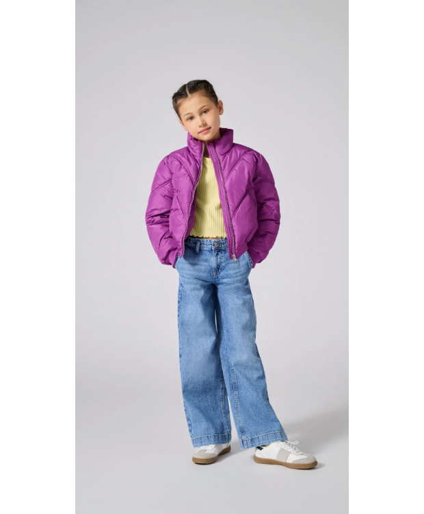 KIDS ONLY wide-leg-jeans i blå denim til piger billede 3