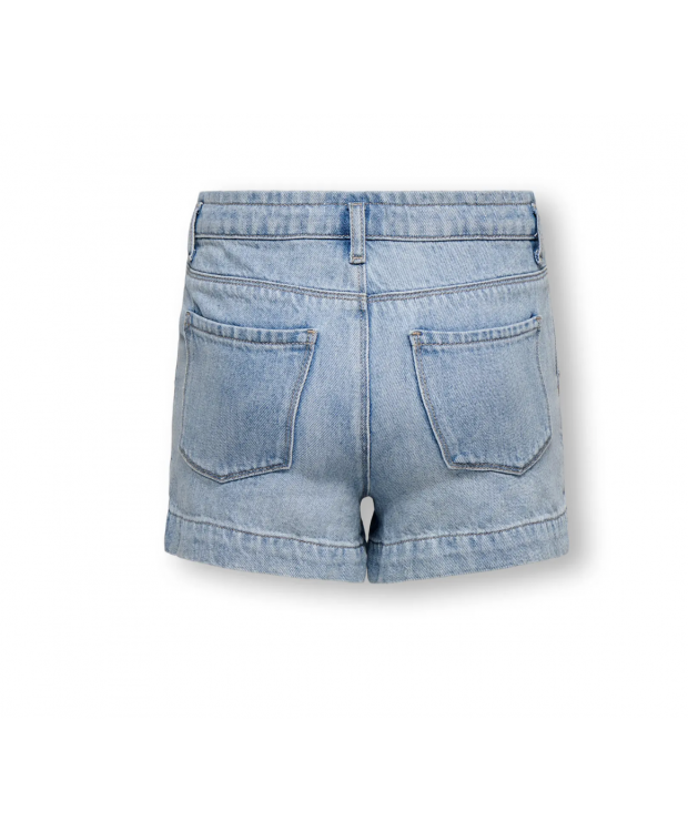KIDS ONLY denimshorts i blå med rhinsten til piger billede 2