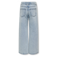 KIDS ONLY lyseblå wide-leg-jeans med sten til piger