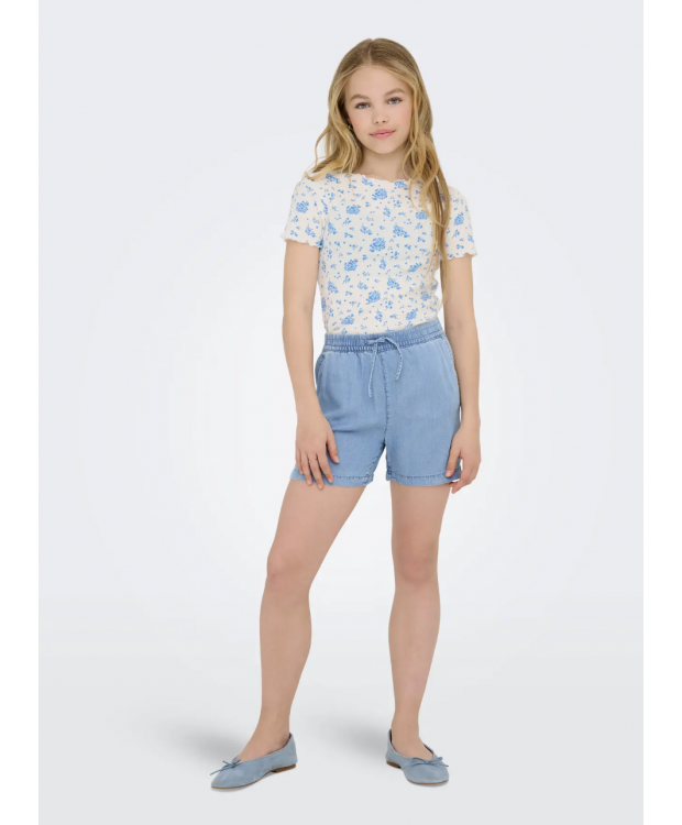 KIDS ONLY KOGPEMA denim shorts i lyseblå til piger billede 1