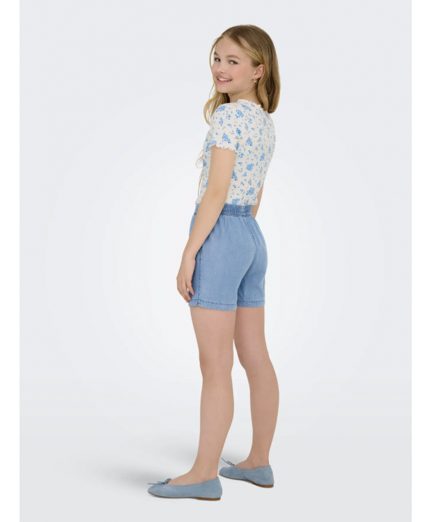 KIDS ONLY KOGPEMA denim shorts i lyseblå til piger billede 7