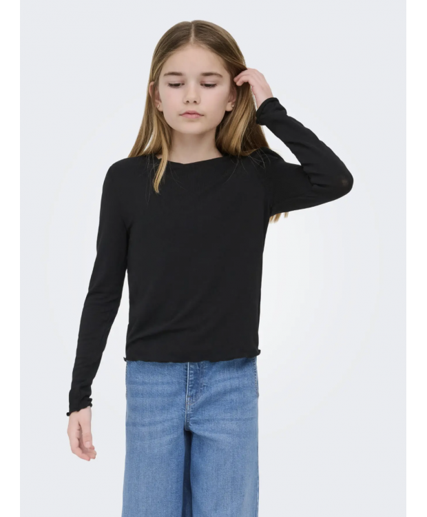 KIDS ONLY langærmet top i sort til piger billede 7