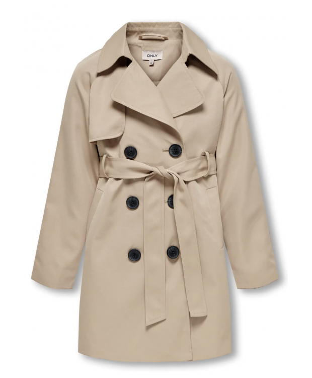 KIDS ONLY lang trenchcoat i beige til piger billede 1