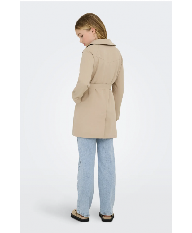KIDS ONLY lang trenchcoat i beige til piger billede 4