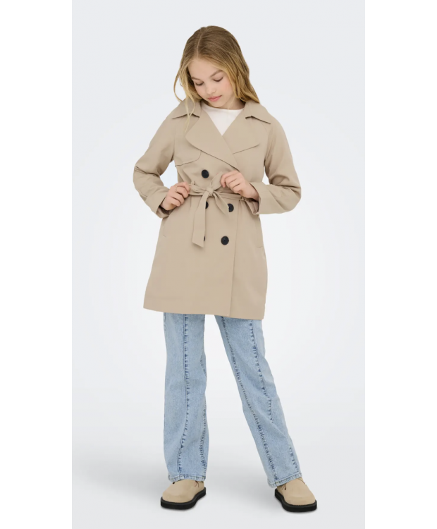 KIDS ONLY lang trenchcoat i beige til piger billede 5