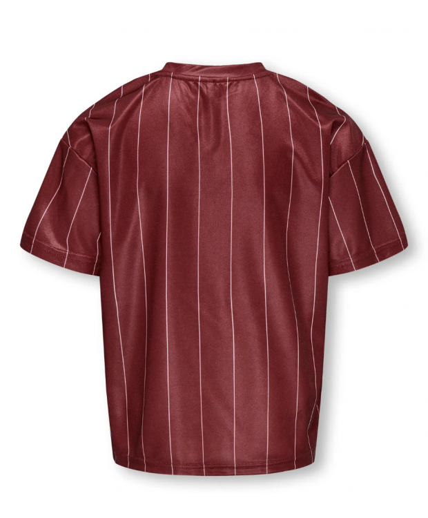 KIDS ONLY sporty T-shirt med V-hals i Cabernet League til piger billede 2