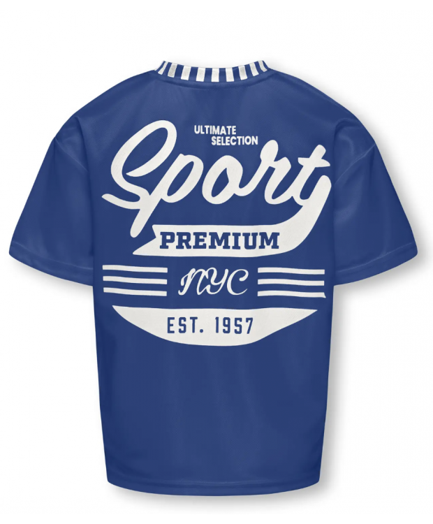 KIDS ONLY sporty T-shirt med V-hals i Surf the Web Game til piger billede 2