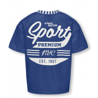 KIDS ONLY sporty T-shirt med V-hals i Surf the Web Game til piger