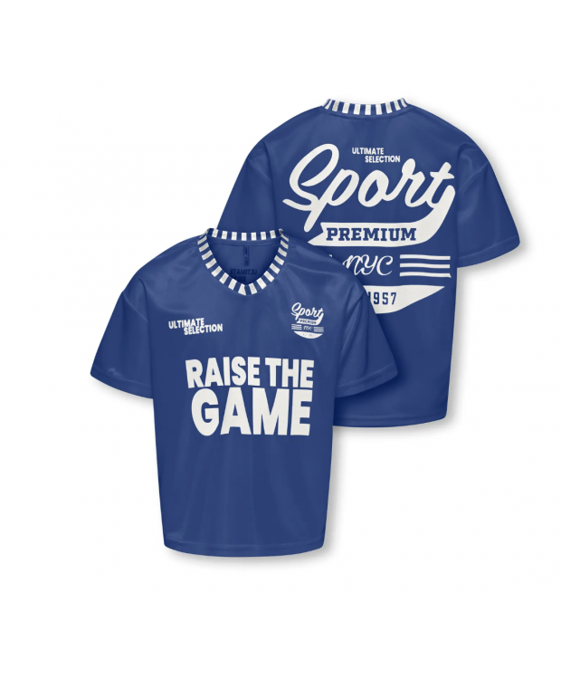 KIDS ONLY sporty T-shirt med V-hals i Surf the Web Game til piger billede 3