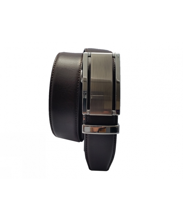 Philipsons læderbælte med autolock 35 mm i brun til herre billede 1