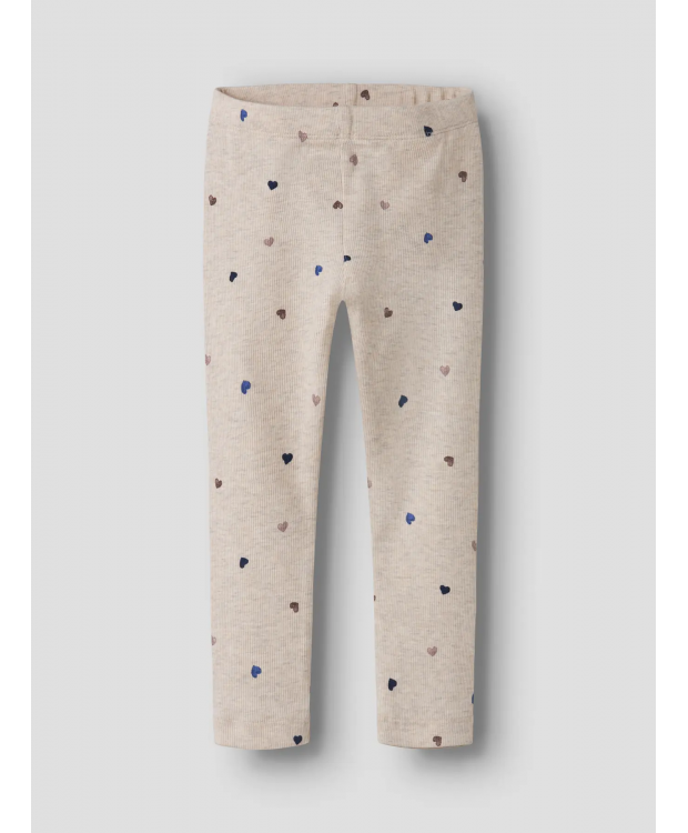 Name It leggings i beige med hjerter til piger billede 3