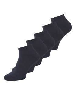Jack & Jones Dongo 5-pak navy ankelsokker til herre – onesize