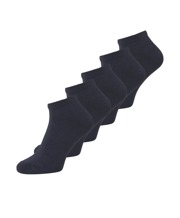 Jack & Jones Dongo 5-pak navy ankelsokker til herre – onesize billede 1