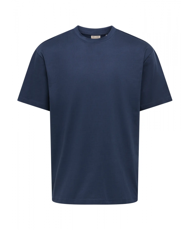 ONLY & SONS relaxed-fit T-shirt i Blue Nights til herre billede 2