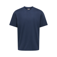 ONLY & SONS relaxed-fit T-shirt i Blue Nights til herre