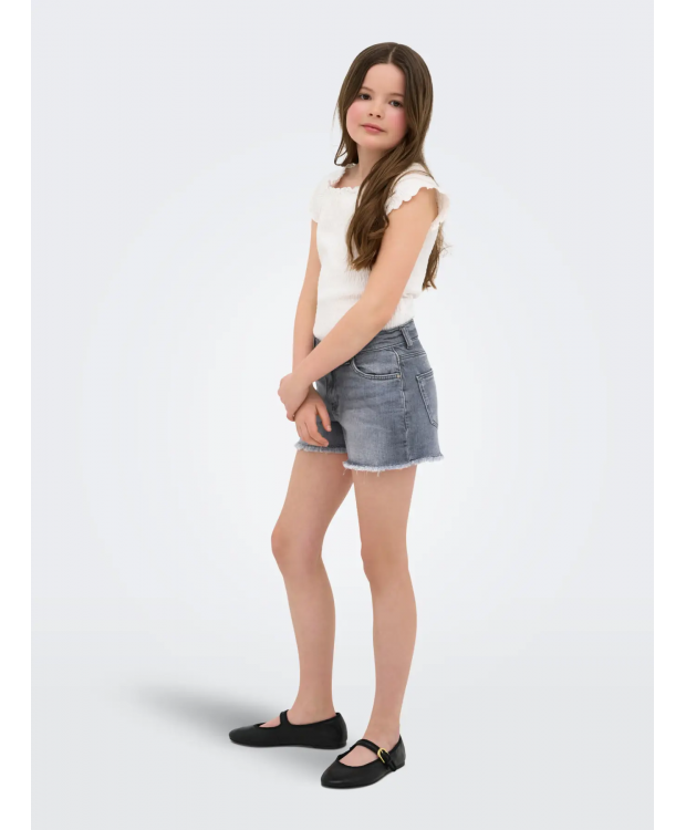 KIDS ONLY denimshorts i grå til piger billede 5