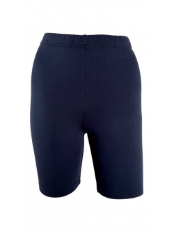 Festival bambusviskose-cykelshorts i navy til kvinder
