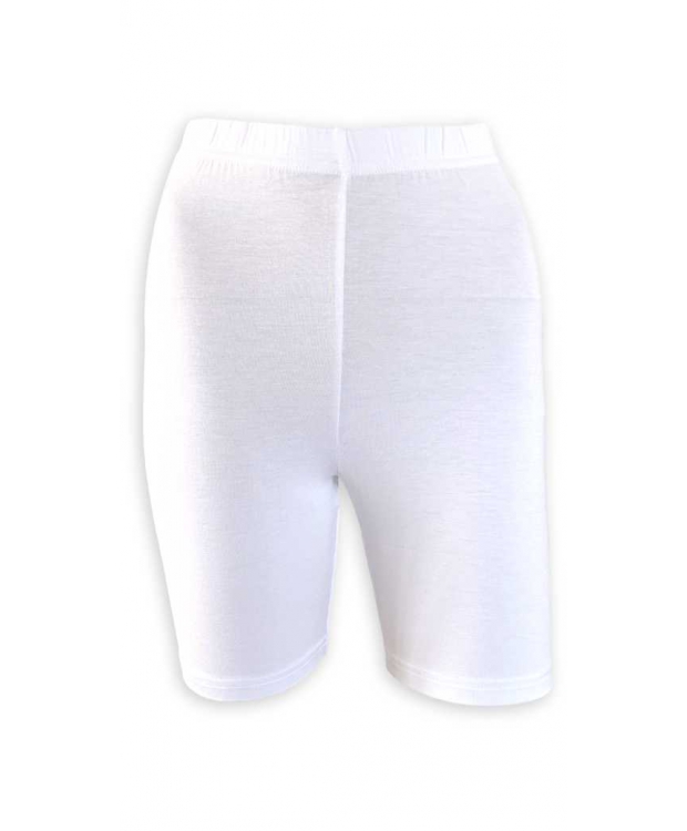 Festival bambusviskose-cykelshorts i hvid til kvinder billede 1