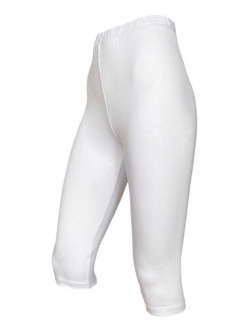 Festival bambusviskose knickers-leggings i hvid til kvinder