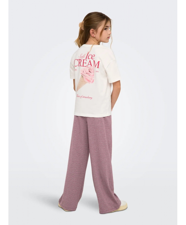 KIDS ONLY KOGHELEN T-shirt i hvid Icecream til piger billede 1