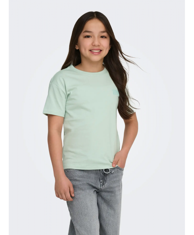 KIDS ONLY KOGHELEN T-shirt i Aqua Foam Watermelon til piger billede 4