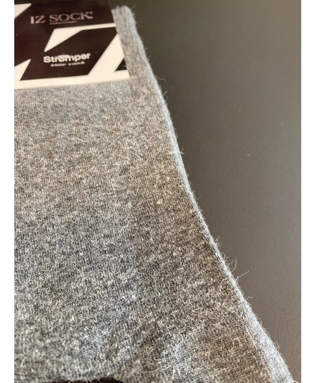 IZ Sock grå uldstrømper med angorauld – unisex OUTLET billede 3
