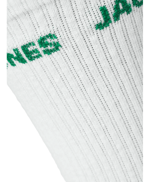 JACK & JONES 5-pak tennisstrømper i hvid med farvet skrift til herre billede 6