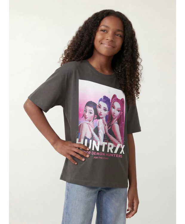 Name It K-pop Demon Hunters T-shirt i sort til piger billede 1