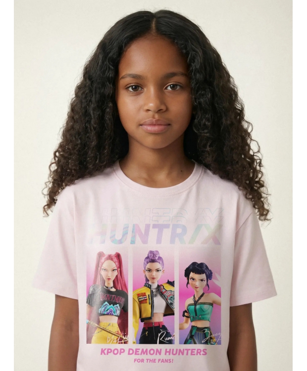 Name It K-pop Demon Hunters T-shirt i lyserød til piger billede 2