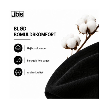 JBS klassiske sorte bomuldsstrømper til mænd