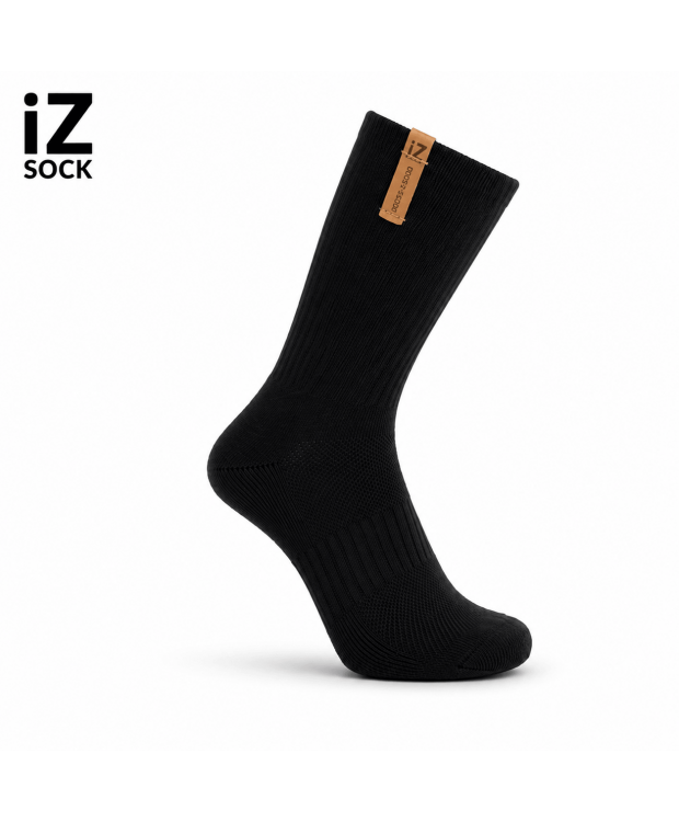 IZ Sock sorte sportsstrømper med svangstøtte – unisex billede 1
