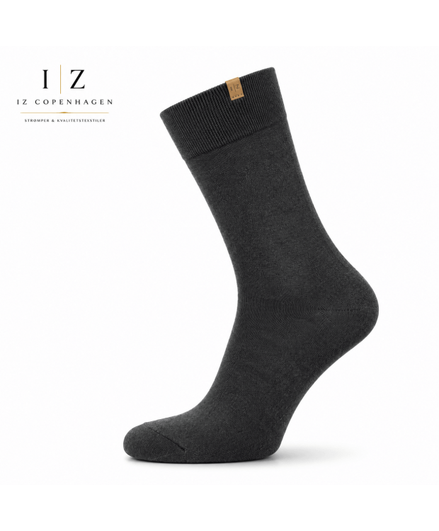 iZ Sock Copenhagen Luxury bambusstrømper – mørkegrå – unisex billede 1