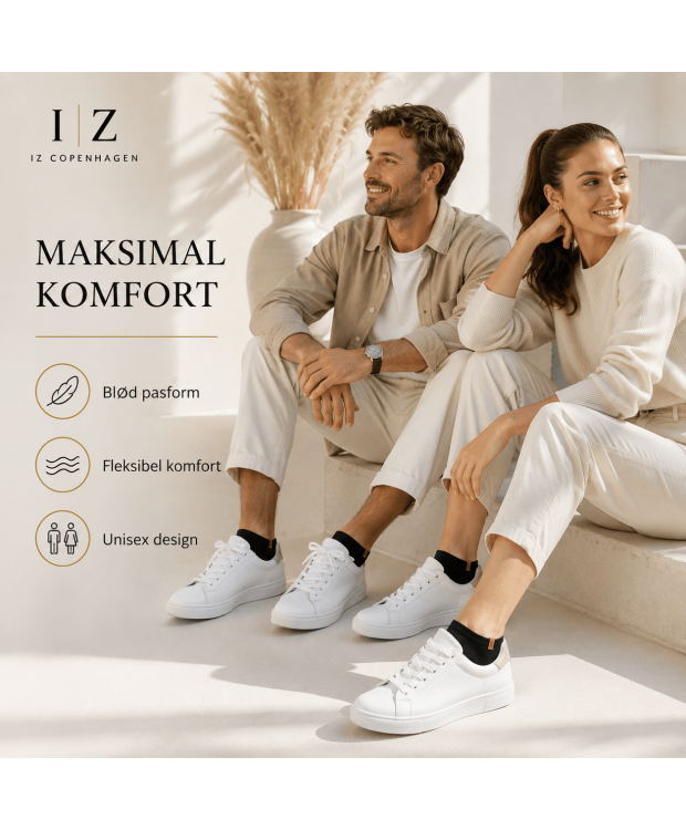 IZ Sock Copenhagen sorte in-shoe bambusankelstrømper billede 3