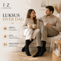 iZ Copenhagen Premium Uldstrømper i Sort – Ultra Soft Merinould | Dame & Herre