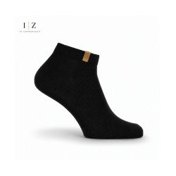 iZ Sock Luxury bambus-ankelstrømper sort unisex