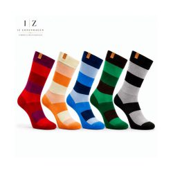 IZ Sock Copenhagen 5-pak bambusstrømper – brede striber