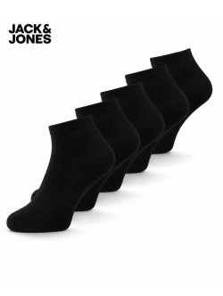 Jack & Jones bambus-ankelstrømper 5-pak sort til herre – Onesize